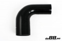 Silicone Hose Black 90 degree 2,375 - 3\'\' (60 - 76mm)