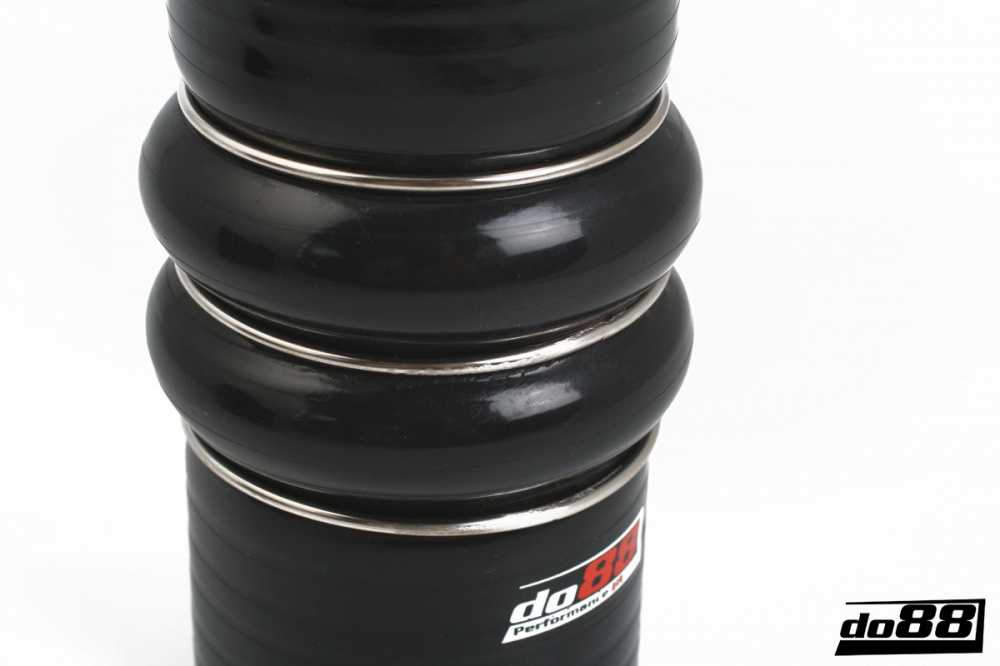 Silicone Hose Black 2-Humps 2,75\'\' (70mm) Silicone Hose Black 2-Humps 2,75\'\' (70mm)