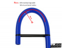 Silicone Hose Black Flexible smooth 1,5\'\' (38mm)