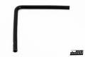 Silicone Hose Black 90 degree long leg 0,5'' (13mm) Silicone Hose Black 90 degree long leg 0,5'' (13mm)