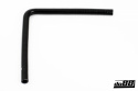 Silicone Hose Black 90 degree long leg 0,5\'\' (13mm) Silicone Hose Black 90 degree long leg 0,5\'\' (13mm)