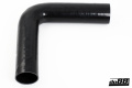 Silicone Hose Black 90 degree long leg 3'' (76mm) Silicone Hose Black 90 degree long leg 3'' (76mm)