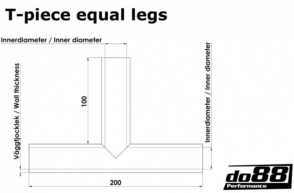 Silicone Hose Black T 0,75'' (19mm)