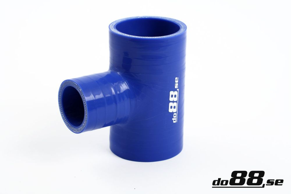 Silicone Hose Blue T 2\'\' + 1\'\' (51mm+25mm) in the group Silicone hose / hoses / Silicone hose Blue / T-piece / Outlet 25mm at do88 AB (T51)