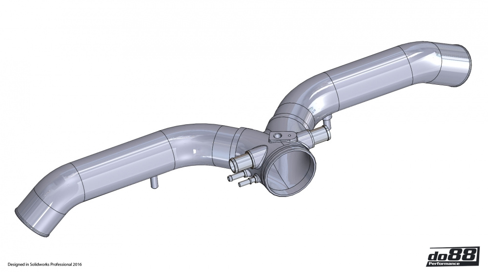 Porsche 997.2 Turbo 2010- Y-Pipe, Black for do88 IC