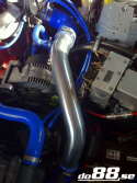 Volvo 7/940 Turbo Center Connection pipe kit, black hoses, standard TB
