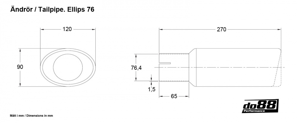 Tailpipe Ellips 76 Tailpipe Ellips 76