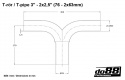 T-pipe 3\'\' - 2x2,5\'\' (76 - 2x63mm) T-pipe 3\'\' - 2x2,5\'\' (76 - 2x63mm)