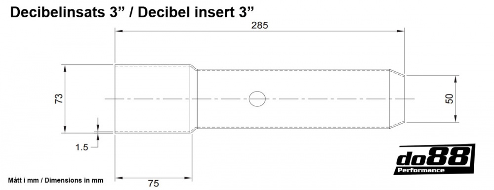 Decibel insert 3\'\' (76mm)
