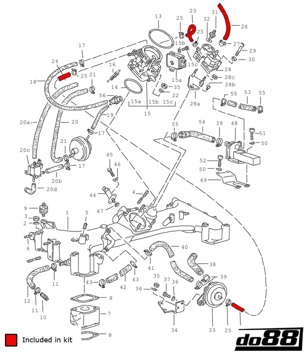 Porsche 930 Turbo Vacuum hoses Porsche 930 Turbo Vacuum hoses