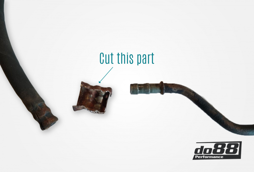 SAAB 900 1986-93 Power steering hoses Black