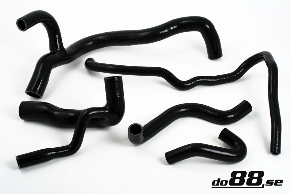 Audi Quattro 20v Radiator hoses Black in the group By vehicle / Audi / UrQuattro, 2.2T 10V & 20V at do88 AB (do88-kit67S)