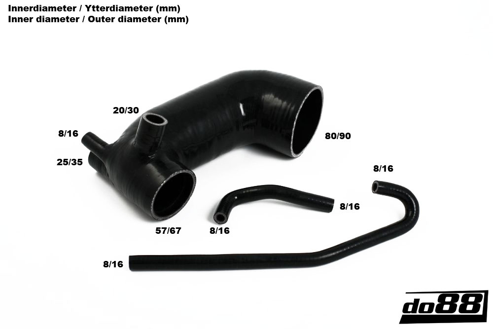 Audi Quattro 20v Inlet hose Black Audi Quattro 20v Inlet hose Black